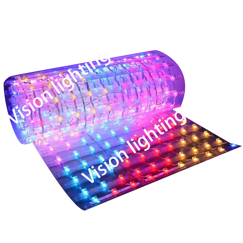 شاشة عرض الإعلانات LED الخارجية RGB WS2811 بكسل شبكة أضواء شبكة الحائط