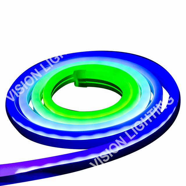 زينة المناظر الطبيعية الخارجية لعيد الميلاد DMX512، شريط إضاءة نيون ذكي RGB قابل للعنونة