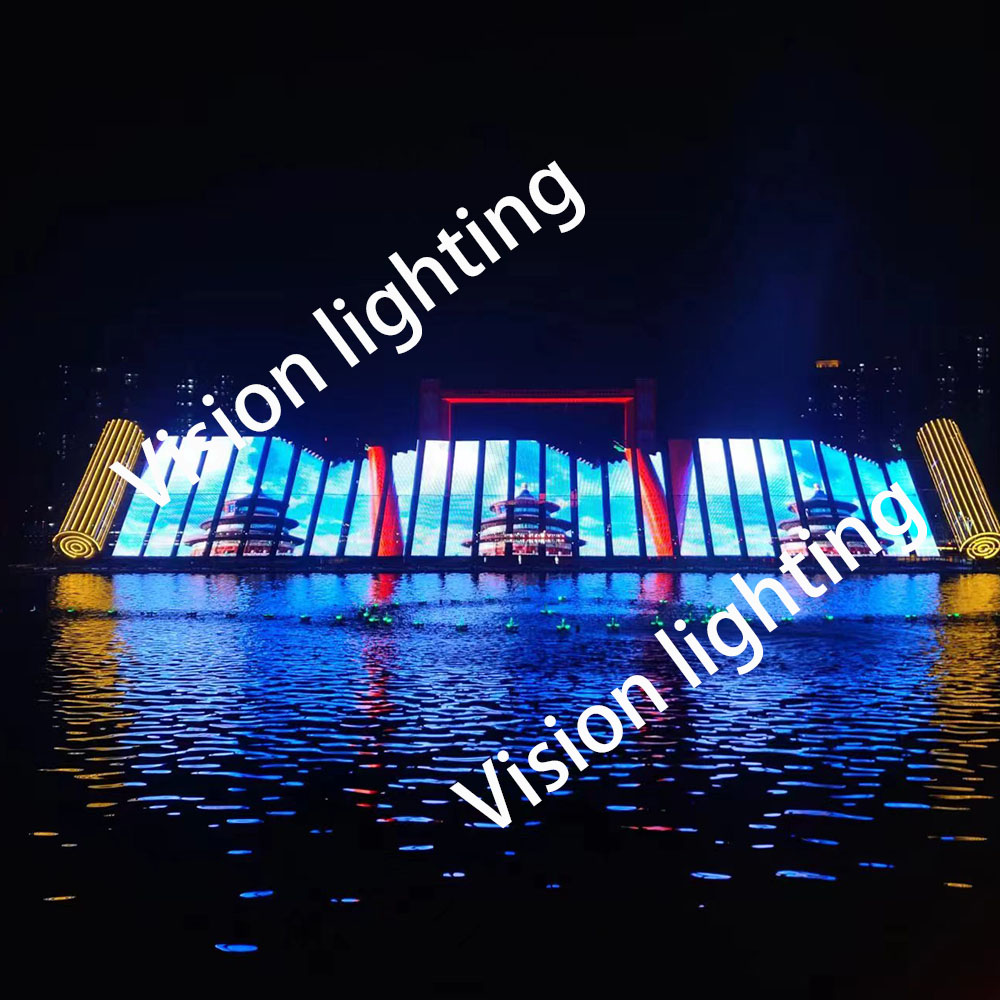 كامل بكسل في الهواء الطلق RGB LED شاشة ضوء الشاشة لزينة عيد الميلاد