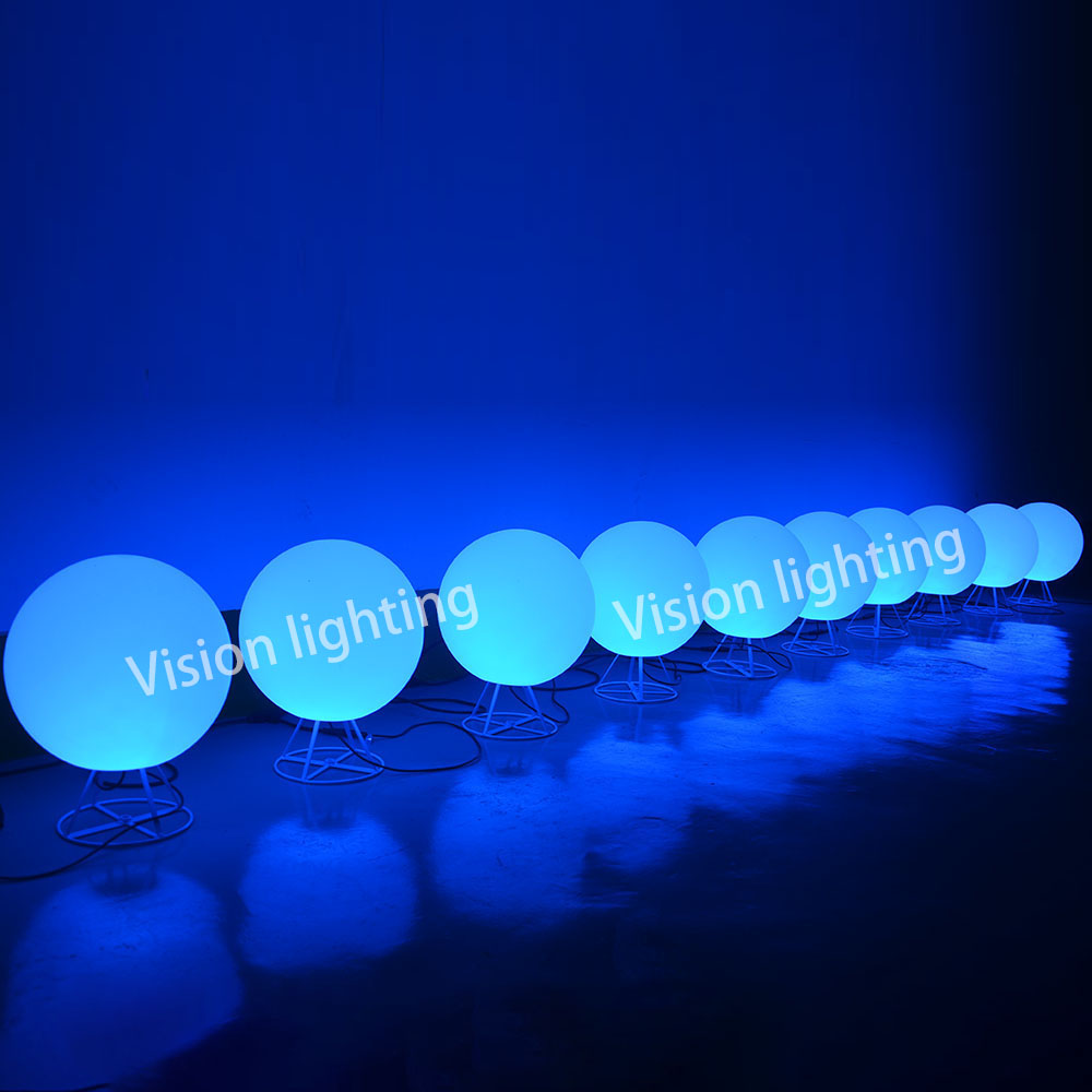 3D IP65 عيد الميلاد الديكور في الهواء الطلق استخدام المناظر الطبيعية عالية الجودة أدى للبرمجة TTL RGB الكرة ضوء سلسلة