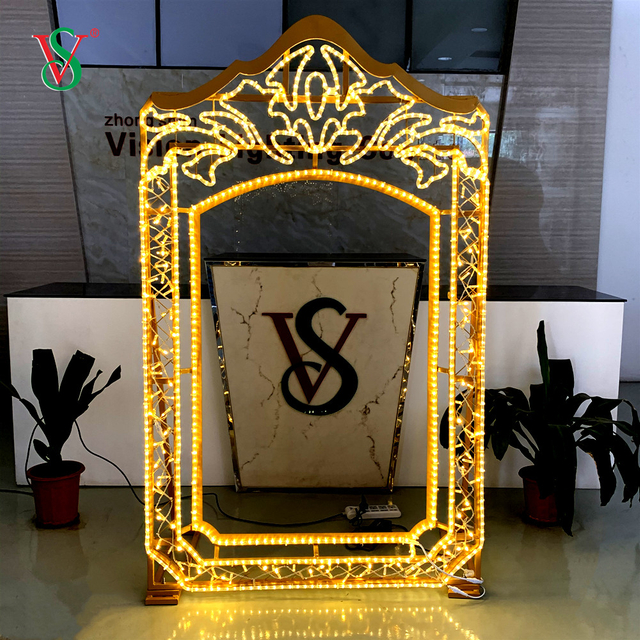 أضواء LED بإطار صور ثنائي الأبعاد للديكور الخارجي لمهرجانات العام الجديد