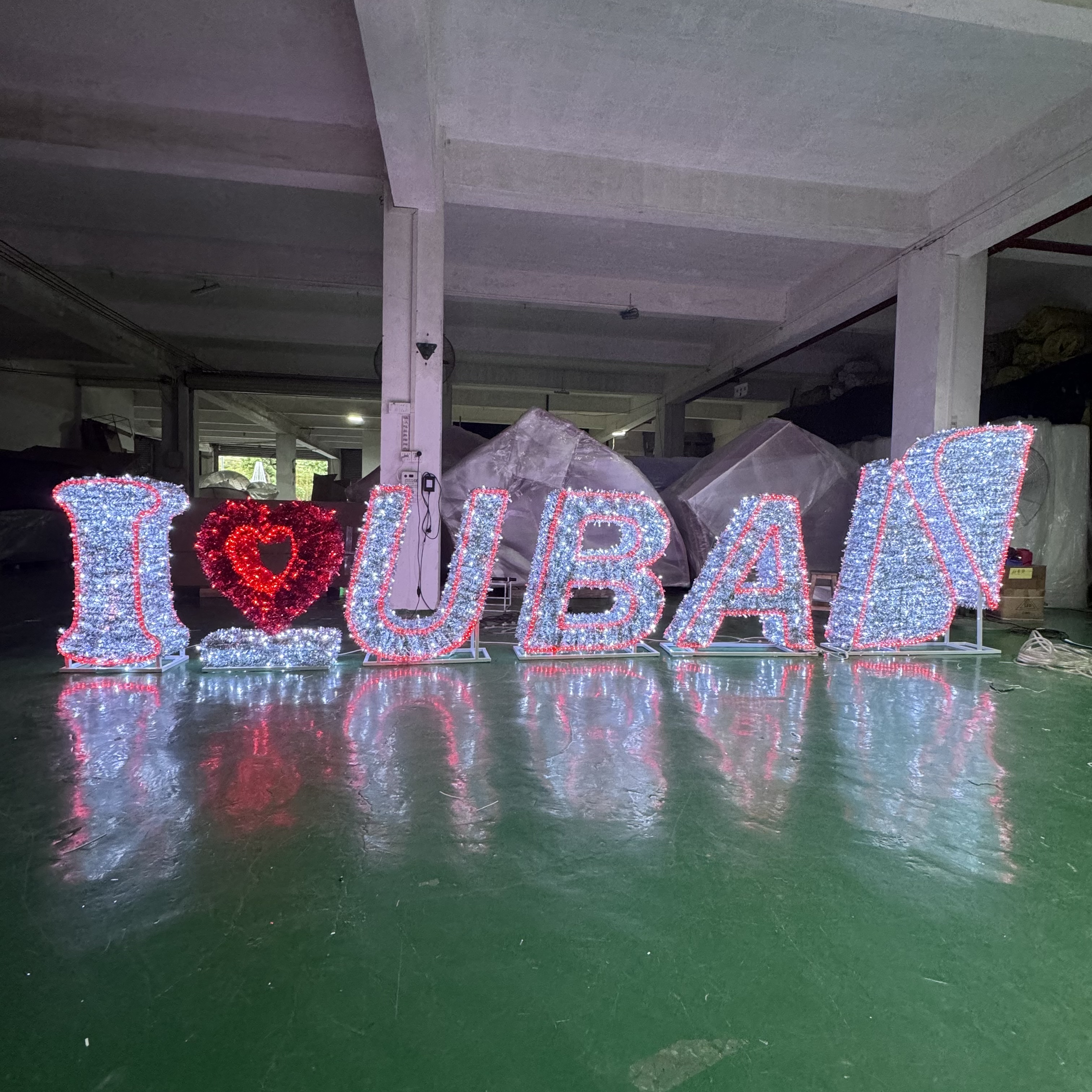 2026 لوحة تسجيل السنة الجديدة أضواء النحت ثلاثية الأبعاد في الهواء الطلق لتزيين السنة الجديدة