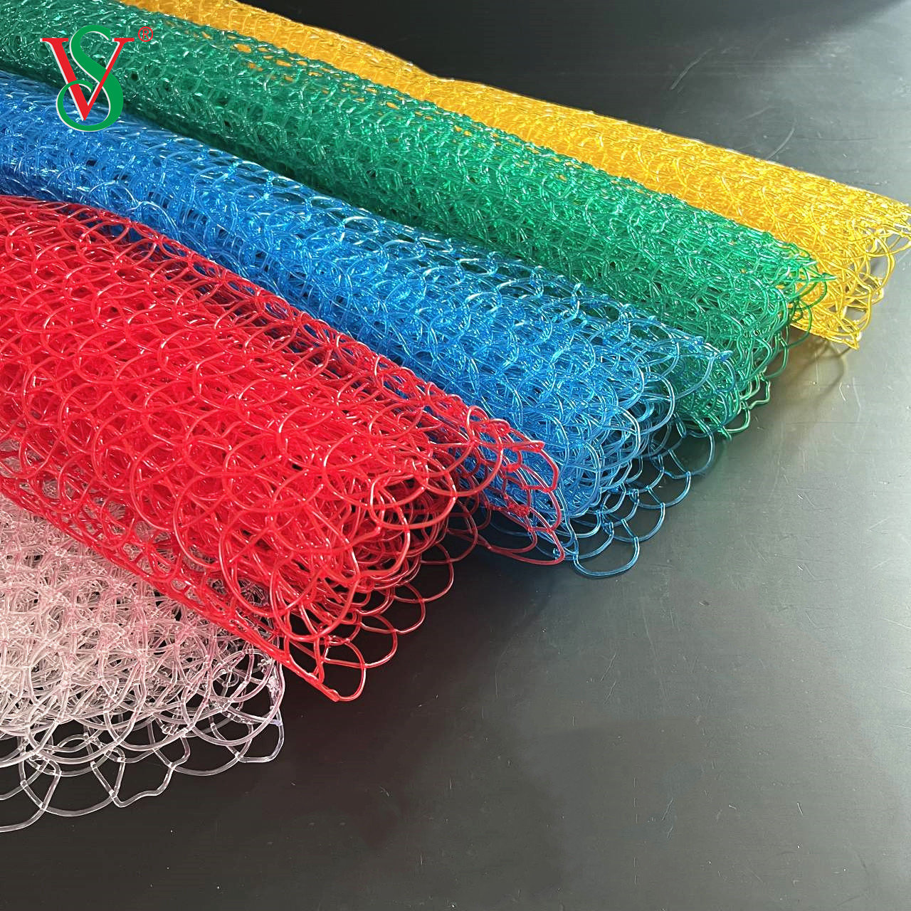 PVC شبكة صافية السجاد لأضواء الحافز صنع زخرفة عيد الميلاد