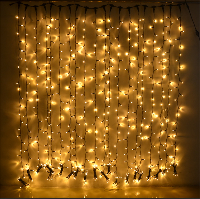 LED Fairy Startain String Lights - إضاءة زخرفية داخلية وخارجية للأحداث والعطلات