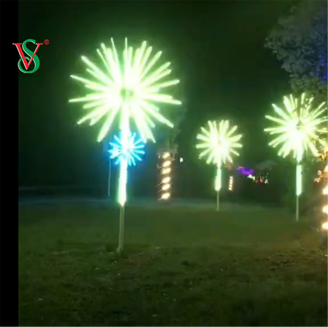 2.5M 3M في الهواء الطلق بقيادة عيد الميلاد الديكور 12V RGB الألعاب النارية شجرة عزر ضوء للشارع