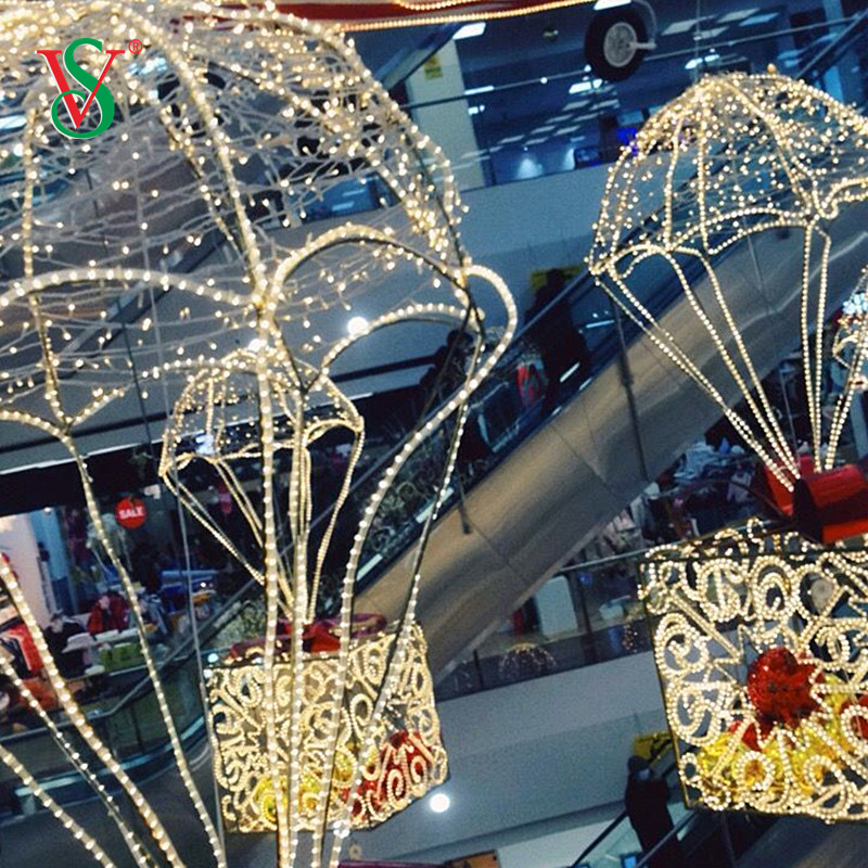 عيد الميلاد الديكور الخاص الصمام 3D منطاد الهواء الساخن عزر الخفيفة