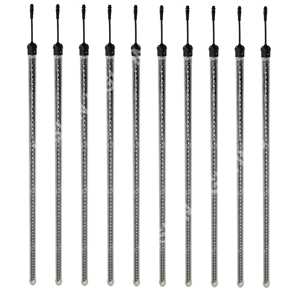 عيد الميلاد في الهواء الطلق المناظر الطبيعية LED الديكور عنونة النيزك DMX RGB ضوء تساقط الثلوج