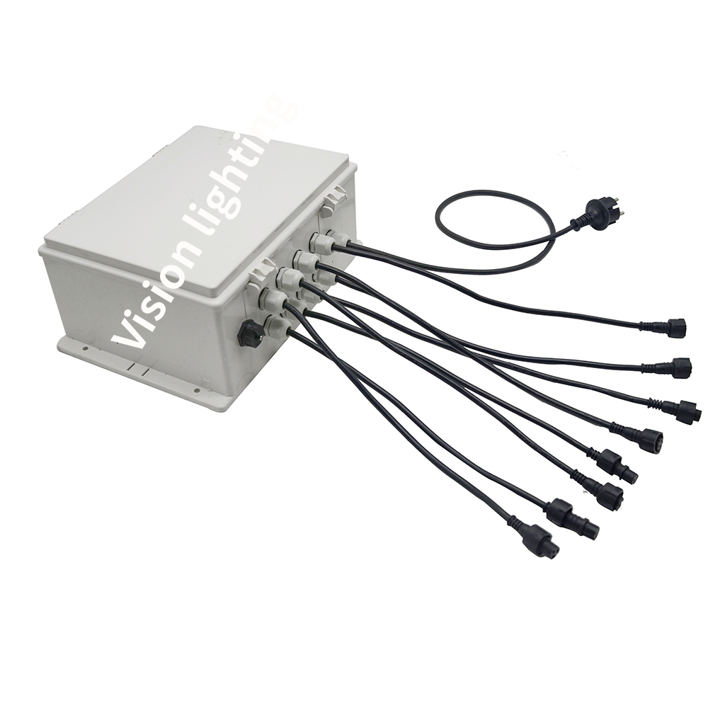 زخرفة خارجية قابلة للبرمجة IP65 مقاومة للماء عالية الجودة led DMX 512 RGB ضوء سلسلة عيد الميلاد