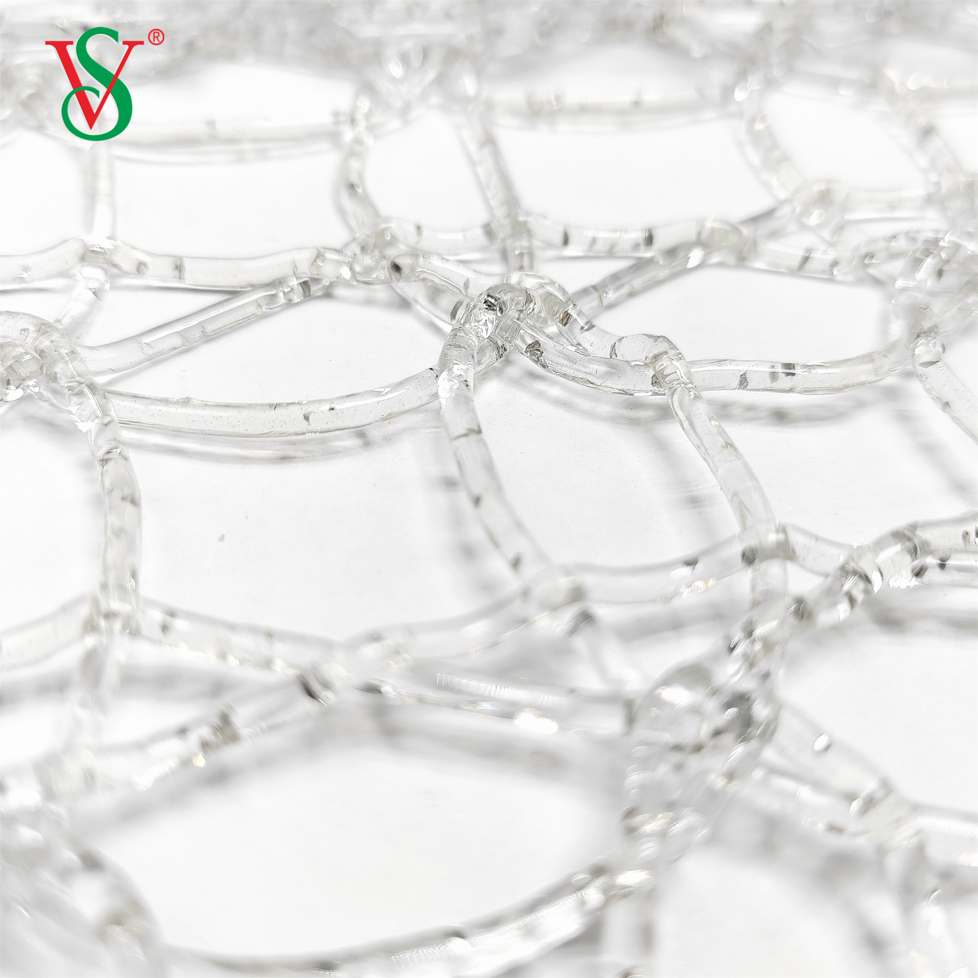 PVC شبكة صافية السجاد لأضواء الحافز صنع زخرفة عيد الميلاد