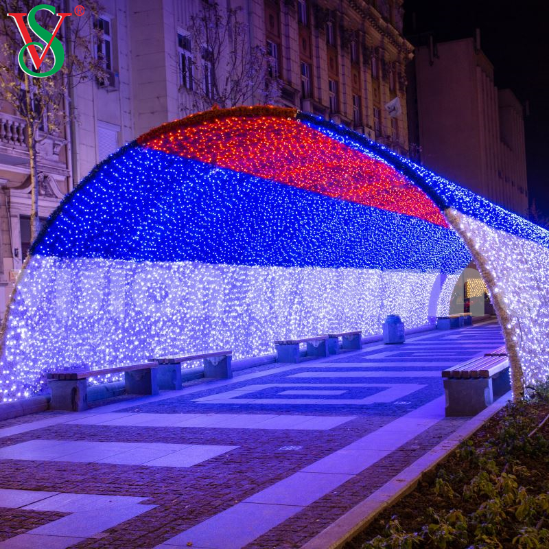 LED مدخل القوس إضاءة النفق الرسوم المتحركة قوس القوس