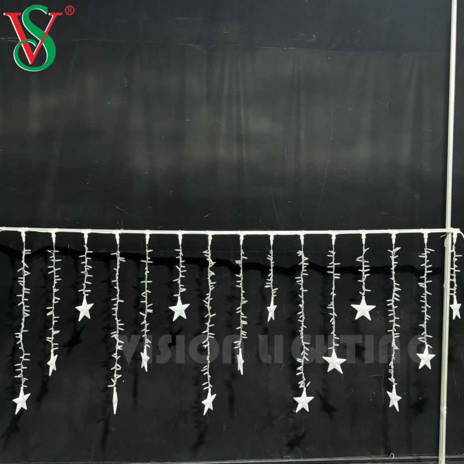 إضاءة زخرفة عيد الميلاد القابلة للاتصال الجنية عيد الميلاد LED ICILE STRIPPING LIGHT لزخرفة العطلات