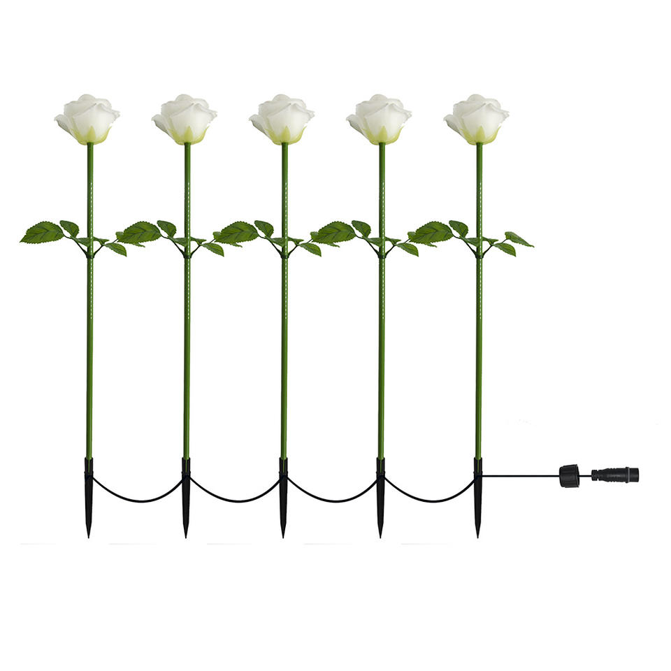 الصمام زهرة اصطناعية ضوء روز لقضاء عطلة في الهواء الطلق حديقة حديقة الديكور