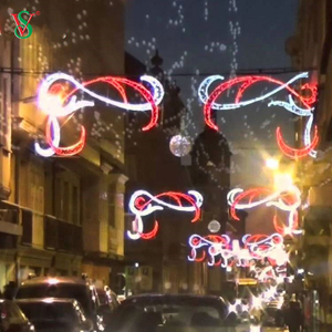 ما قبل الإضاءة الخارجية الكبيرة 2D Street Motif Light لتزيين الشوارع التجارية