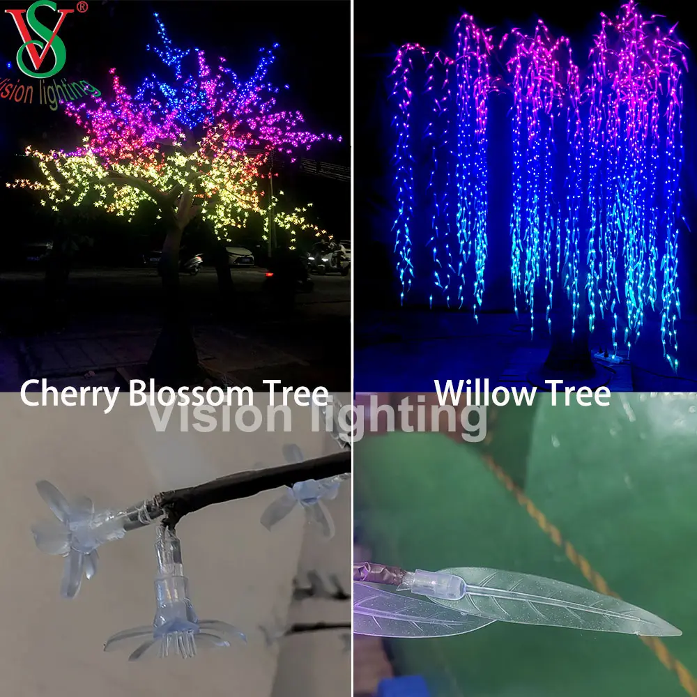 LED RGB LED LED LED Cherry Blossom Tree Light - IP65 الإضاءة الزخرفية المقاومة للماء لحديقة الحديقة وعرض الأحداث