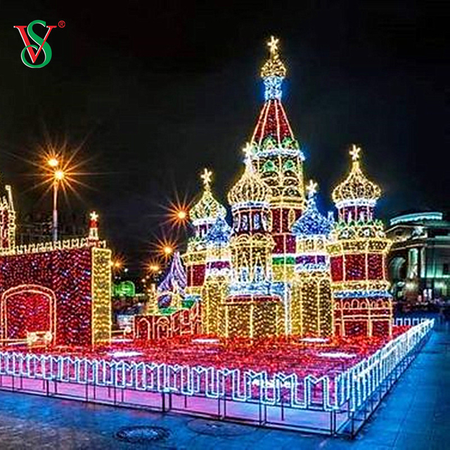 في الهواء الطلق عيد الهالوين أضواء الديكور عزر كبير القلعة برج النحت أضواء الحافز