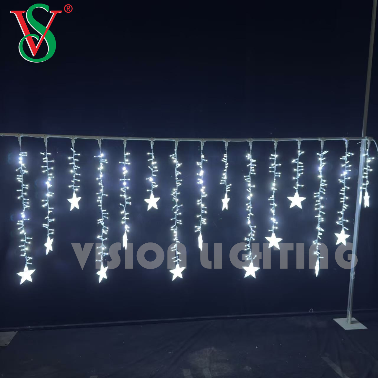 إضاءة زخرفة عيد الميلاد القابلة للاتصال الجنية عيد الميلاد LED ICILE STRIPPING LIGHT لزخرفة العطلات