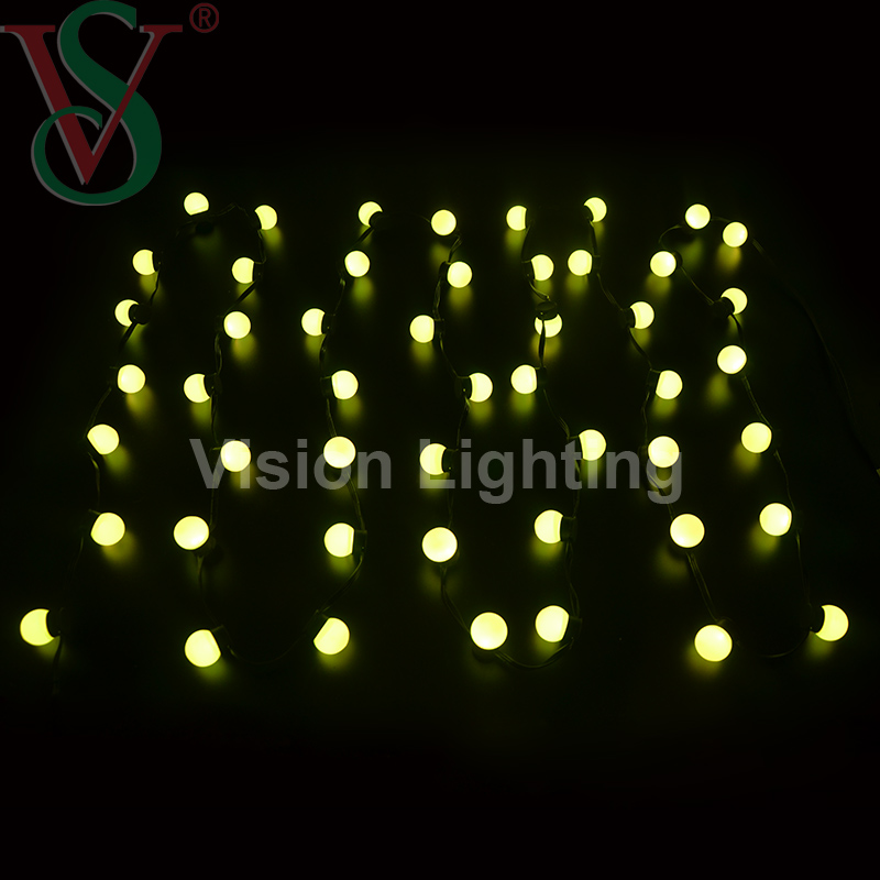 قابل للبرمجة WS2811 TTL بكسل LED RGB زينة عيد الميلاد IP65 في الهواء الطلق الكرة سلسلة ضوء