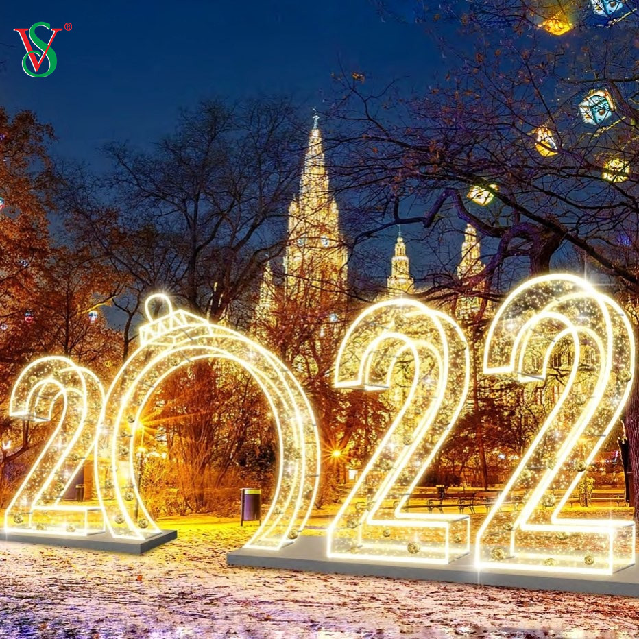 في الهواء الطلق موضوع قوس ضوء 3D 2025 2024 2023 المشي من خلال أضواء قوس عزر