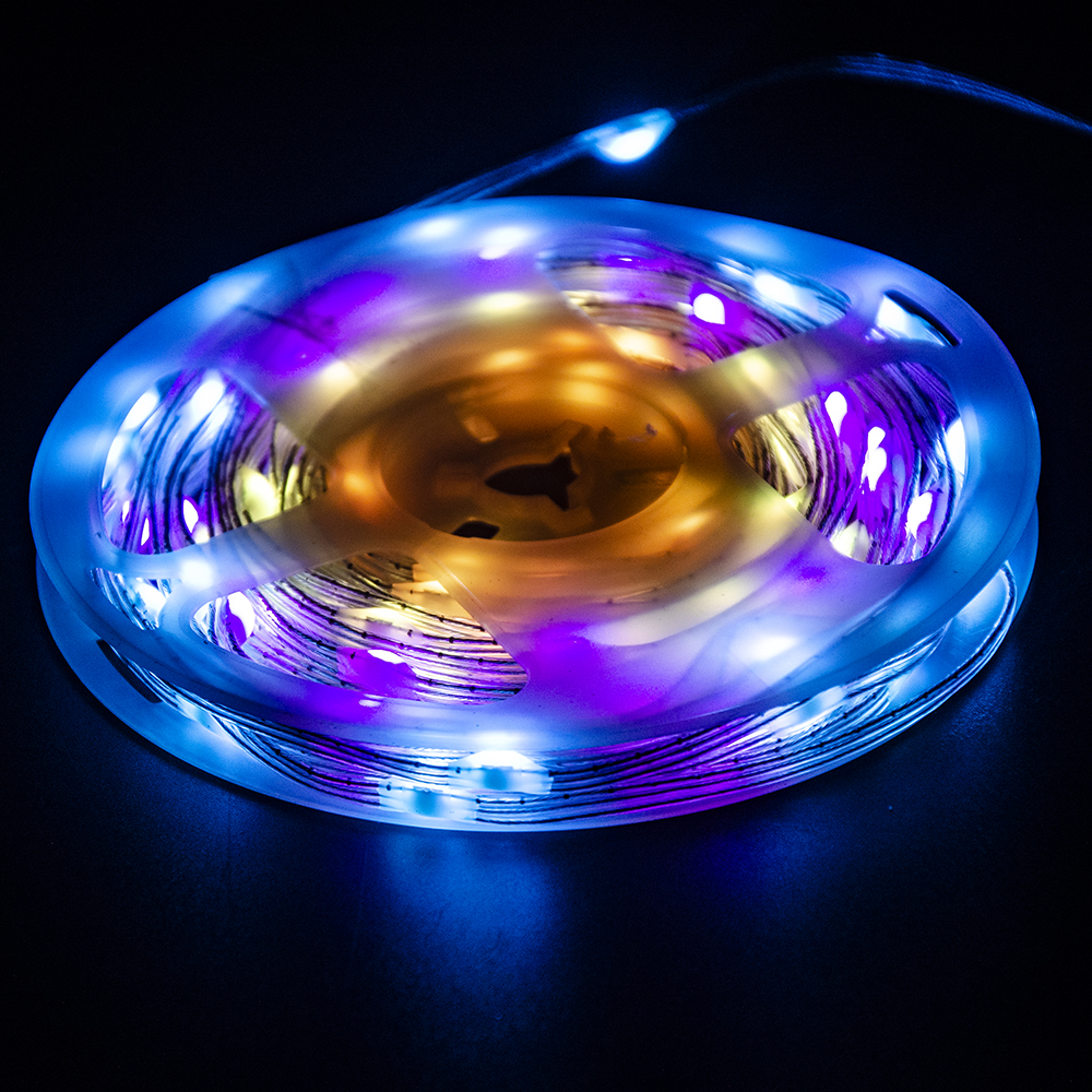 لوحة التحكم عن بعد والتحكم في التطبيق، قابس USB، زينة شجرة عيد الميلاد، شريط RGB الذكي، أضواء سلسلة RGB