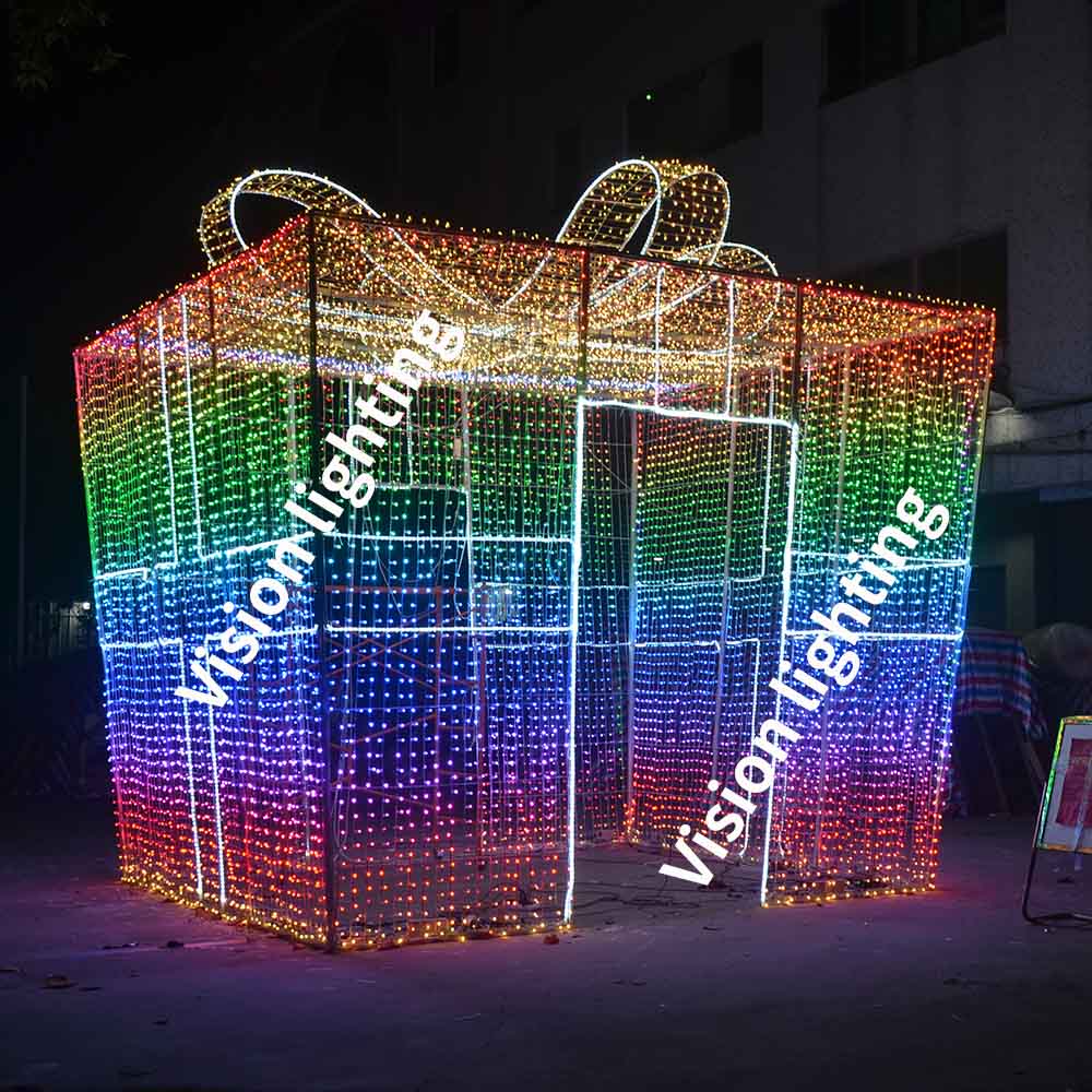 مخصص RGB LED LED Holiday Gift Lights لعيد الميلاد