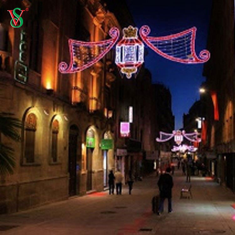 ما قبل الإضاءة الخارجية الكبيرة 2D Street Motif Light لتزيين الشوارع التجارية