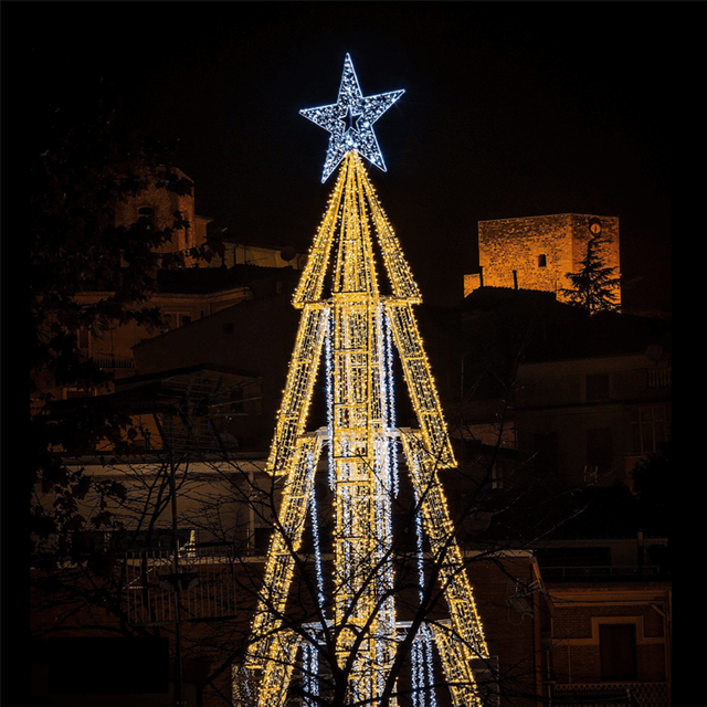 3D ضوء شجرة عيد الميلاد