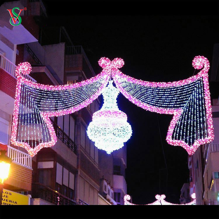 ما قبل الإضاءة الخارجية الكبيرة 2D Street Motif Light لتزيين الشوارع التجارية