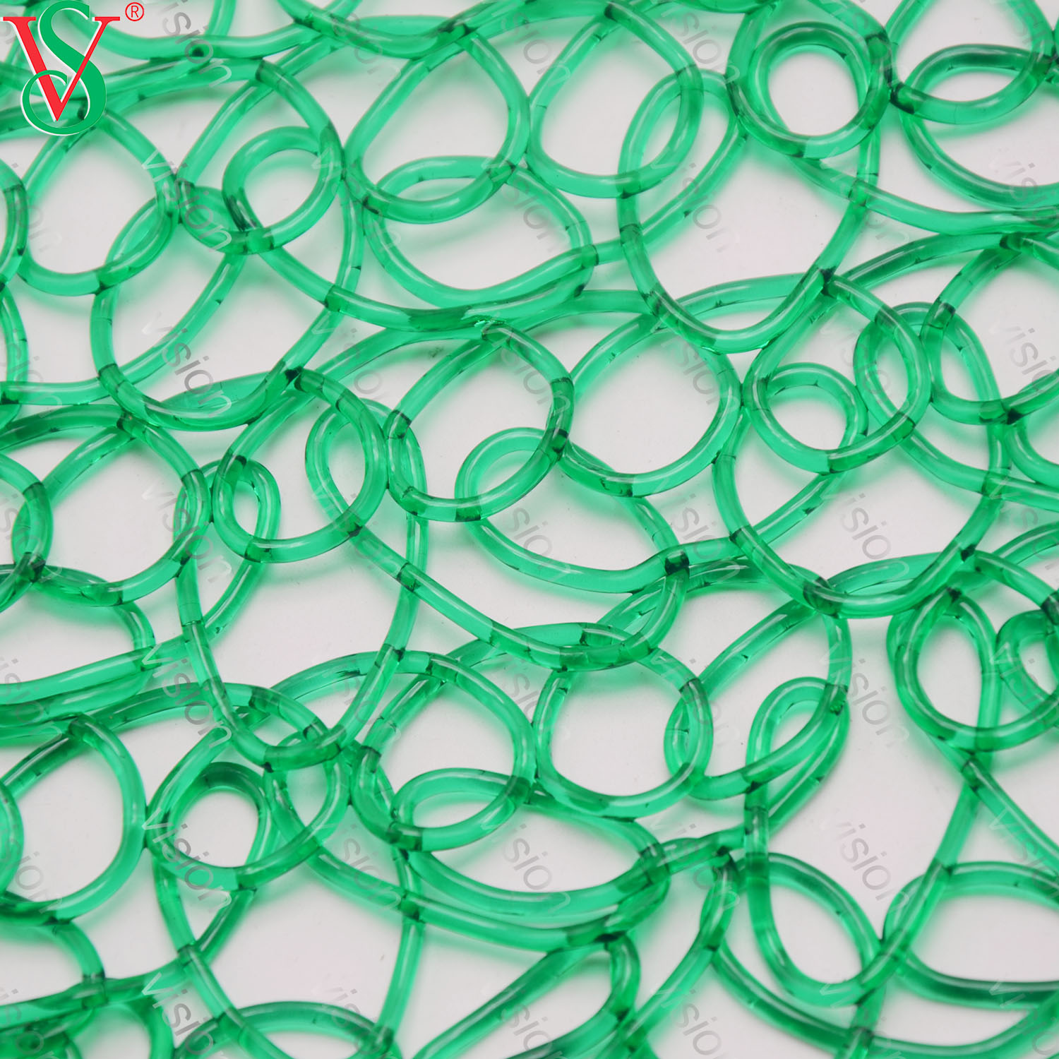 سجادة شبكية شبكية PVC عالية النفاذية للضوء للديكور الخارجي