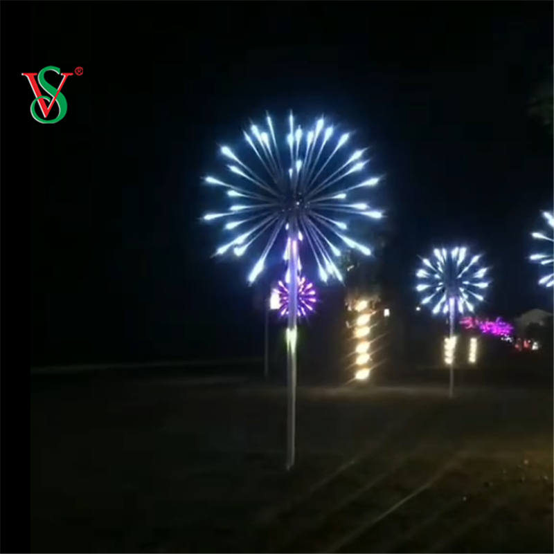 2.5M 3M في الهواء الطلق بقيادة عيد الميلاد الديكور 12V RGB الألعاب النارية شجرة عزر ضوء للشارع