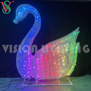 SPI TTL WS2811 Pixel Lights Led Pixel Garland للبرمجة RGB Swan Light