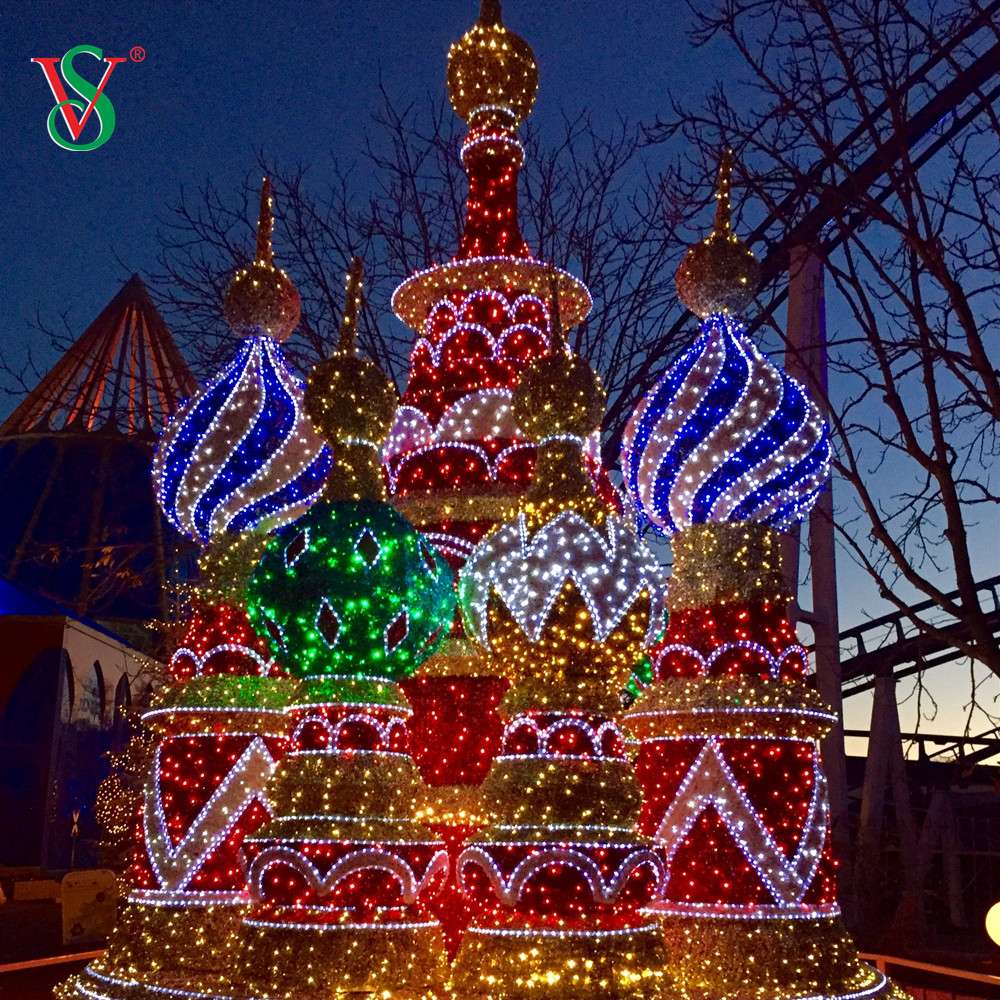 في الهواء الطلق عيد الهالوين أضواء الديكور عزر كبير القلعة برج النحت أضواء الحافز