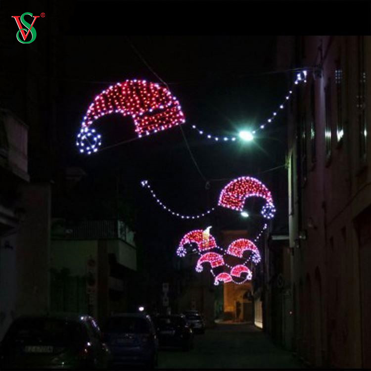 ما قبل الإضاءة الخارجية الكبيرة 2D Street Motif Light لتزيين الشوارع التجارية