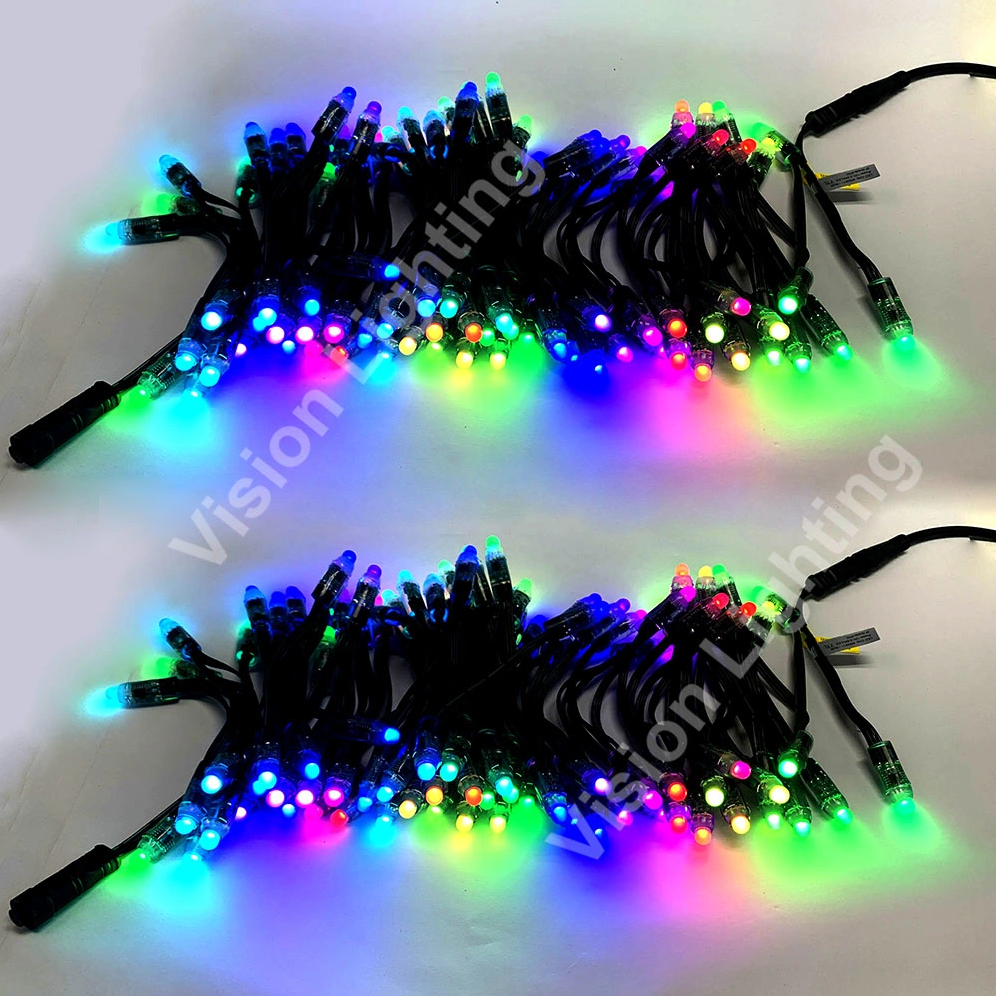 SPI TTL WS2811 Pixel Lights Led Pixel Garland للبرمجة RGB Swan Light