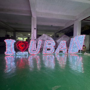 في الهواء الطلق 3D مضيئة عيد الميلاد السنة الجديدة تسجيل مجلس LED عزر الديكور الخفيفة